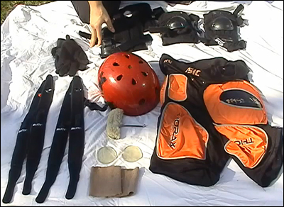 Xtreme Ice Skating protective equipment